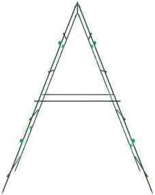 2 db A-alakú acél kerti rács kúszónövényekhez