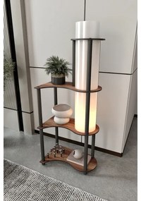 Polcos állólámpa NOTO 1xE27/40W/230V barna/fekete