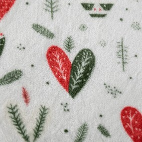 Mikroplüss takaró WINTER HEARTS, színes Méret: 200 x 220 cm