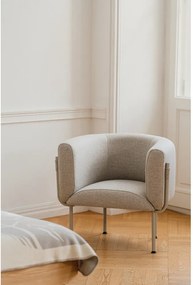 Szürke gyapjú fotel Ubi – noo.ma