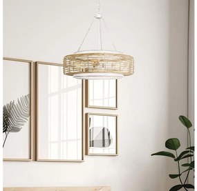 Quoizel QZ-WAYLON-4P-AWH - Láncos csillár WAYLON 4xE27/60W/230V Ø 50,4 cm