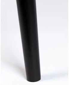 Kerek étkezőasztal tölgyfa dekoros asztallappal ø 120 cm Fabio – White Label