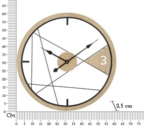 Faliórageometrikus kialakítás ø 60x2,5cm