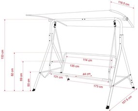 Avenberg FELINE Kerti hintaágy