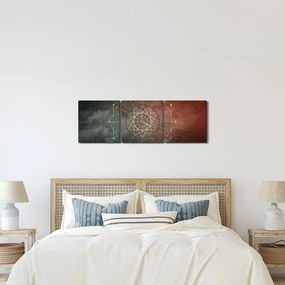 Kép - Kozmikus dodekagram (órával) (90x30 cm)