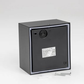 Brilagi-LED kültéri fali lámpa szenzorral TERNI LED/12W/230V fekete IP44