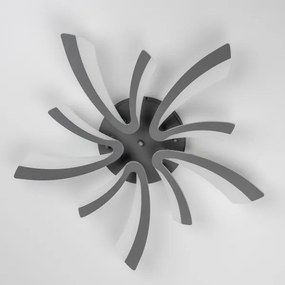 Brilagi - LED Dimmelhető felületre szerelhető csillár TWIST LED/55W/230V 3000-6500K antracit + távirányító