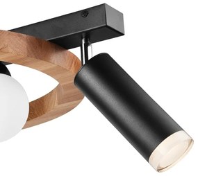 Spotlámpa OTIS 3xG9/5W/230V + 1xE27/15W/230V tölgy