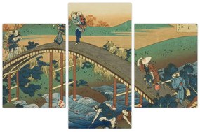 Kép - Katsushika Hokusai, Ariwara no Narihirafrom the series One Hundred, Poems Explained by the Nurse (Hyakunin isshu uba ga etoki), reprodukciók (90x60 cm)