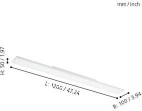 Eglo 900062 - LED RGBW Dimmelhető mennyezeti lámpa TURCONA-Z LED/34,2W/230V