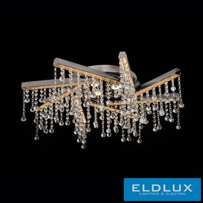 ELDLUX GLOSSY kristályüveg mennyezeti lámpa króm 49W 4000K