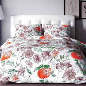 Krepp pamut ágynemű Homa TORRY ART ORANGE 2 részes 140x200 cm
