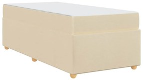 Ágykeret matracmal Krém 90 x 190 cm szövet