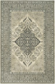 Isfahan Gyapjú Nappali Szőnyeg Világos Szürke Leyla Len 133x180 cm