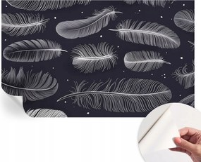 Öntapadós fotótapéta Nappaliba és Hálószobába Finom tollak 416x254