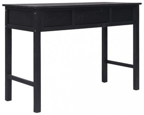 fekete fa tálalóasztal 110 x 45 x 76 cm