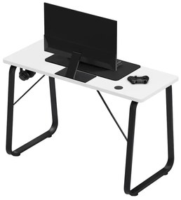 Gamer asztal 120 cm x 48 cm fehér