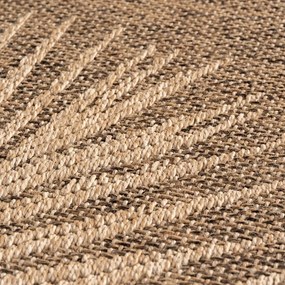 Barna kerek kültéri-beltéri szőnyeg ø 120 cm Timber 1403 – Ayyildiz Carpets