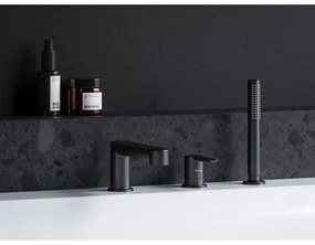 Ravak X070186 - PURI 3-lyukú kádcsaptelep, fekete