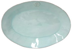 Nova türkiz agyagkerámia ovális tálca, hosszúság 40 cm - Costa Nova