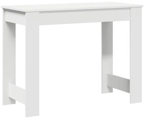 fehér forgácslap íróasztal 100x45x75 cm
