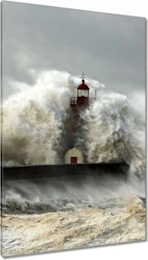 Vászonkép 80x120 Világítótorony Vihar