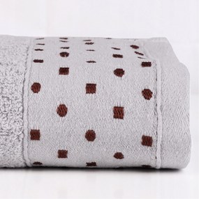 Kis Nedvszívó Fürdőszobai Fürdőlepedő 48x96CM Pamut Szürke Moraj