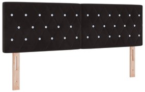 Boxspring Ágy Matrac Kárpit Fekete 140x200 cm