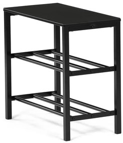 Fekete Fém Cipős Szekrény. 83168-42 BK