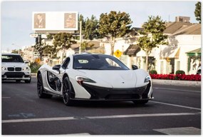 Poszterek 120x80 Fehér sportautó
