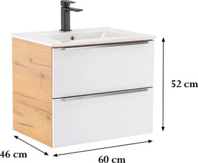 Vario Trim 60 alsó szekrény mosdóval