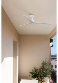 FARO 34274 - Mennyezeti ventilátor MARINE M fehér IP44 + távirányítás