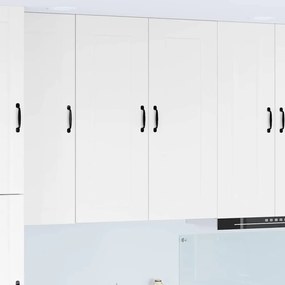 Fali konyhaszekrény Magas Fényű Fehér 80 x 31 x 100 cm Faanyag