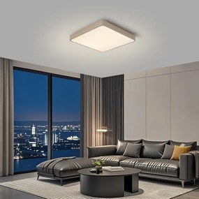 Brilagi-LED dimmelhető mennyezeti lámpatest POOL LED/36W/230V 3000-6000K 40x40 cm bézs+távirányítóval