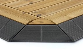 Fa padló Linea CombiWood 40 x 118 x 6,5 cm, természetes fa