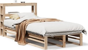 vidaXL tömör fenyőfa ágy matrac nélkül 100 x 200 cm