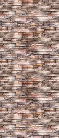 Fotótapéta Tégla fal rusztikus textúra meleg utánzat 91x211 +ragasztó