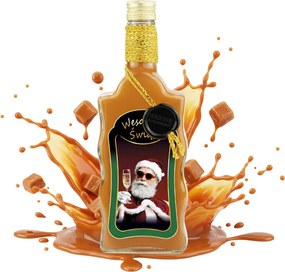 Palack Hullám 500ml Prémium Karácsonyi Díszített bor tinktúra gyümölcslé