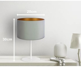 Duolla - Asztali lámpa ROLLER 1xE14/15W/230V átm. 20 cm világoszöld/arany