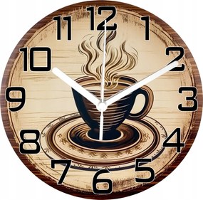 Falióra Kávéscsésze Csendes mechanizmus tökéletes Ajándék Retro Look