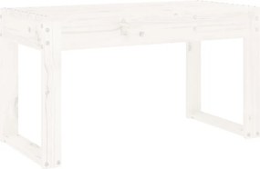 vidaXL fehér tömör fenyőfa kerti pad 80x38x45 cm