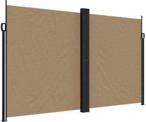 vidaXL tópszínű behúzható oldalsó napellenző 200 x 1200 cm
