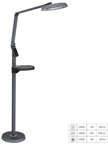 Prezent 31220 - SALSA LED állítható fényerőjű érintős állólámpa LED/15W/230V