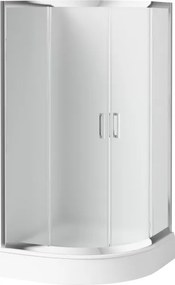 Funkia íves zuhanykabin_80_homokfúvott üveg_170 cm