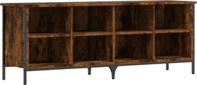 vidaXL füstös tölgy színű szerelt fa cipősszekrény 131 x 35 x 50 cm