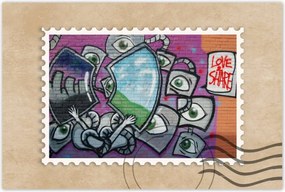 Poszterek 120x80 Graffitti Falfestmény