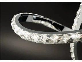 Dimmelhető LED felületre szerelhető csillár ABRO LED/26W/230V fényes króm