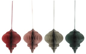 Papír karácsonyfadísz készlet 4 db-os Milay – Bloomingville