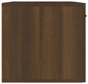 barna tölgyszínű szerelt fa faliszekrény 60 x 36,5 x 35 cm