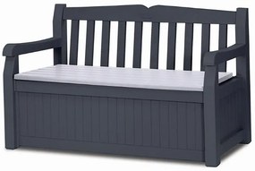 Keter Eden Garden Bench 265L kerti pad, szürke (610215)